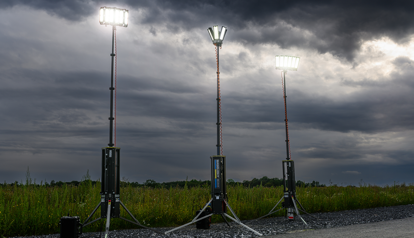 Baselight 320x, 600mx, 420x Light Towers, deployed
