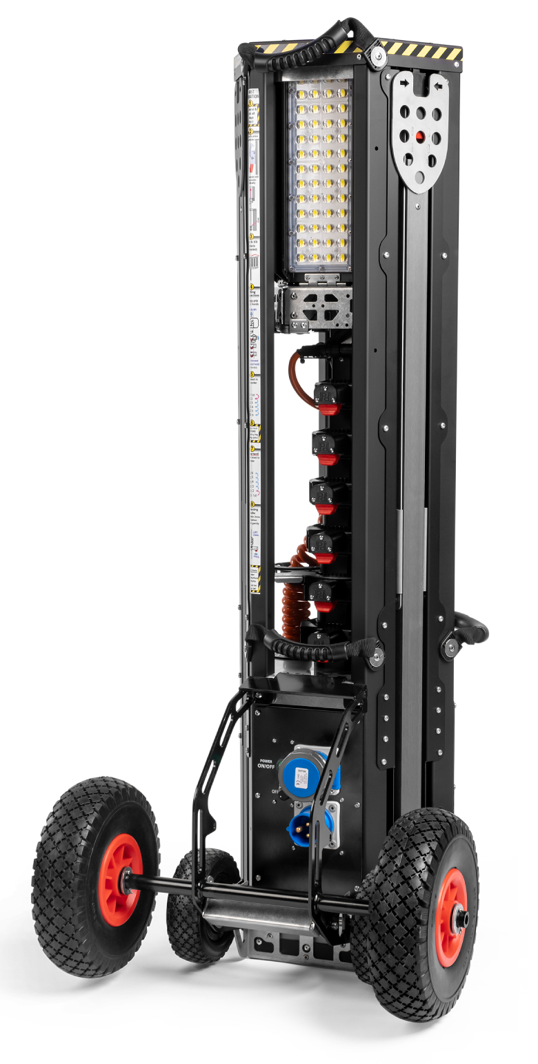Baselight 320x Light Tower mounted on Terrain Wheels