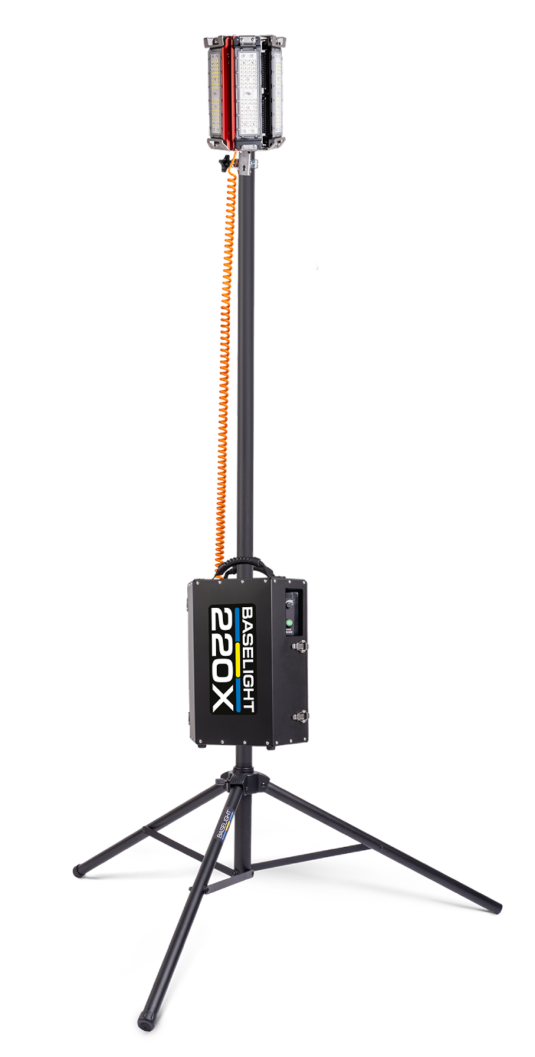 Baselight 200X/220x Tripod Light Tower, deployed